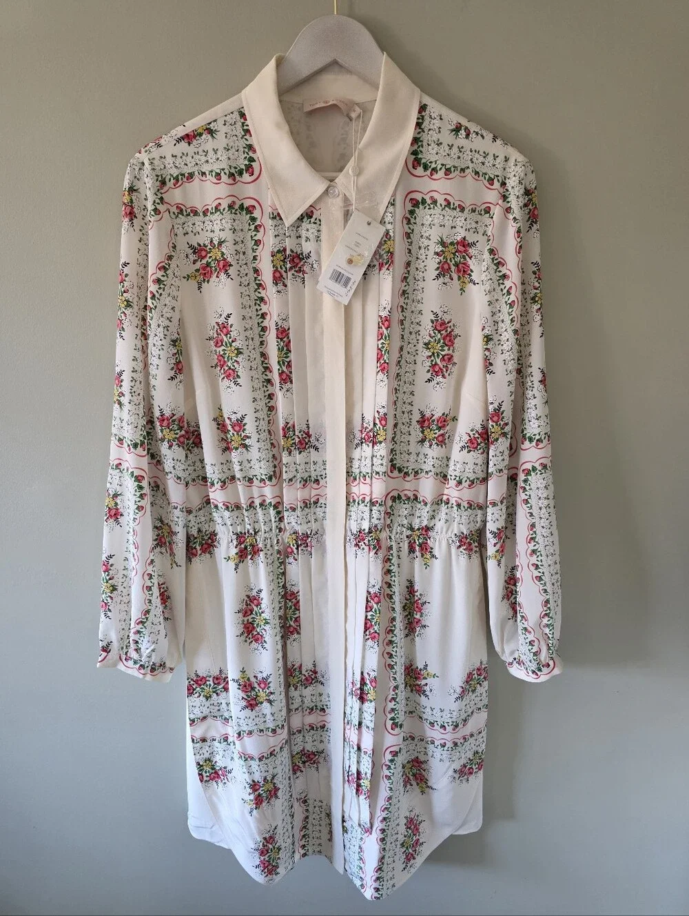 NWT Tory Burch 10 Quiet Luxury Cottagecore Dainty Romantic Cora Silk Dress